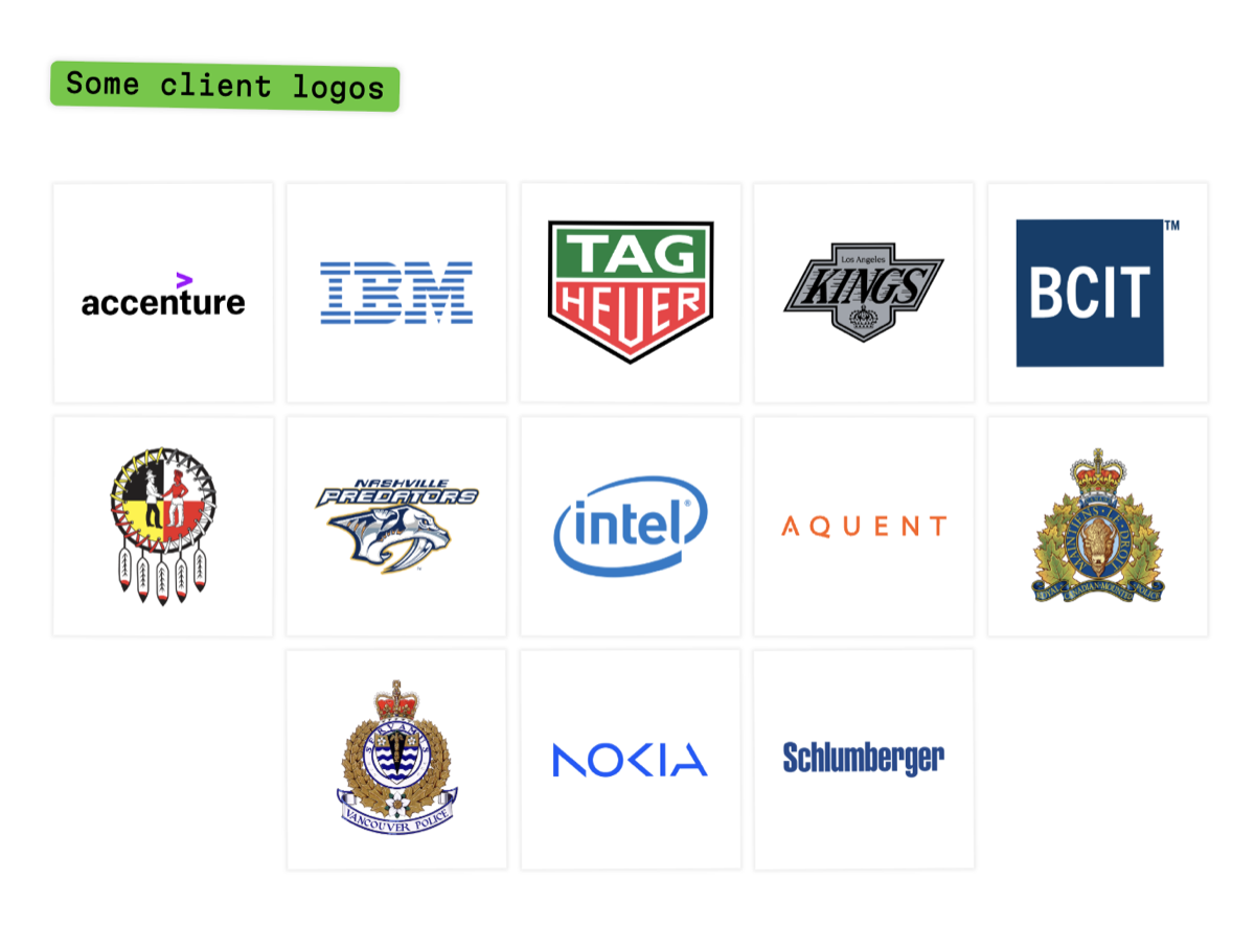 Client and partner logos